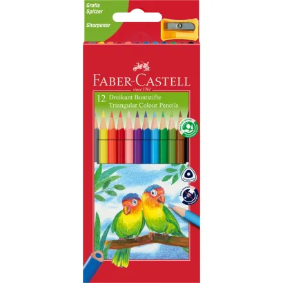 Kredki Trójkątne Eco Faber-Castell 12 kolorów