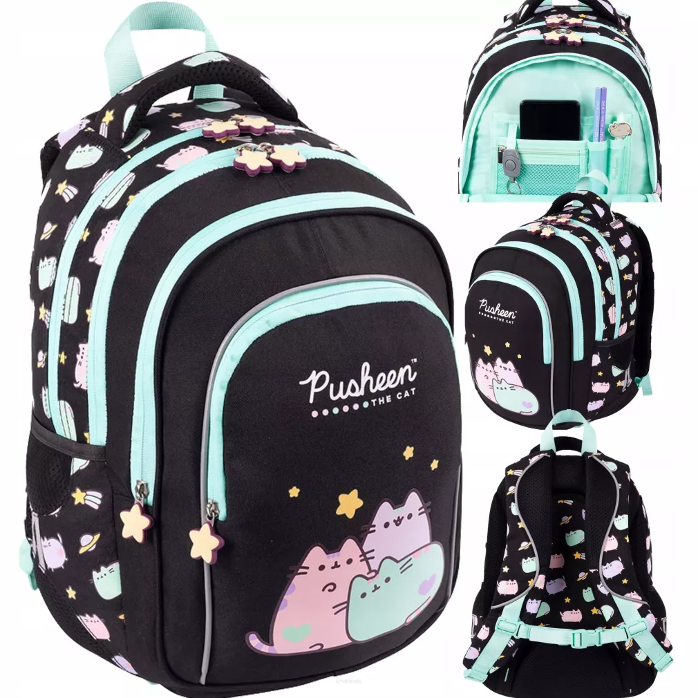 Plecak Szkolny Wielokomorowy Pusheen 22l St. Majewski  SmartKleks.pl