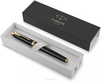 Zestaw Atrament + Tłoczek + Pióro Wieczne Parker IM Black Lacquer GT 1931645 - 6