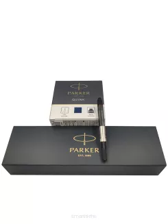 Zestaw Atrament + Tłoczek + Pióro Wieczne Parker IM Black Lacquer GT 1931645 - 5