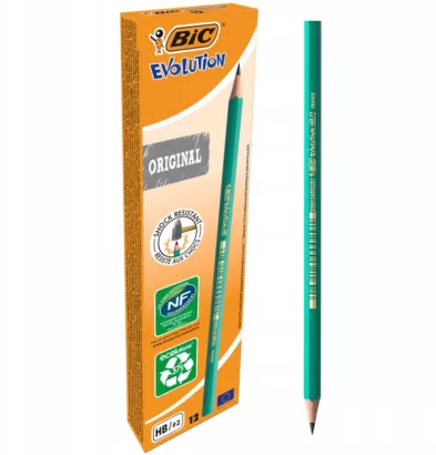 12 x Ołówek BiC Evolution Original HB bez gumki