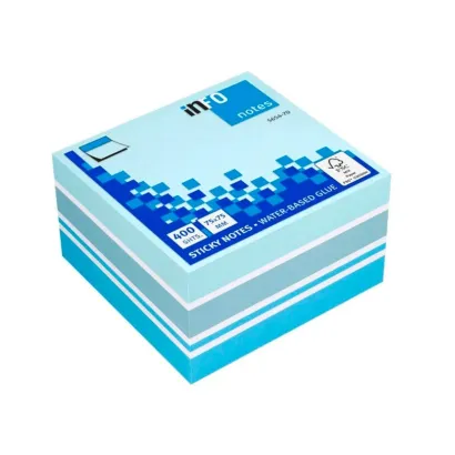 Karteczki samoprzylepne Sky Blue75x75 400 kartek