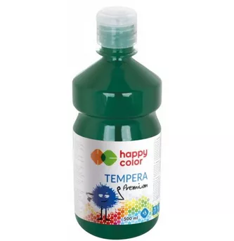 Farba Szkolna Tempera Ciemnozielona Happy Color 500ml
