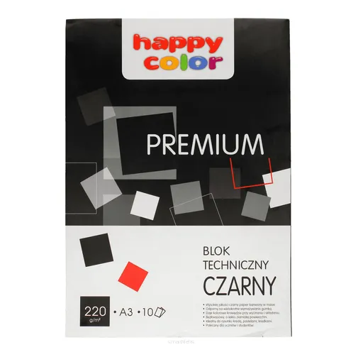 Blok Techniczny z Czarnymi Kartkami A3 Happy Color Premium

