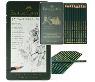 Zestaw Ołówków Faber-Castell 9000 12szt.