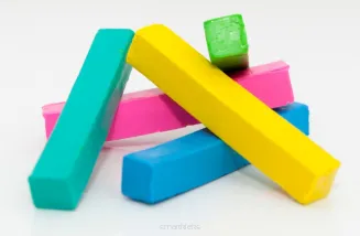 Plastelina 18-kol. kwadratowa, Koma Plast Sweet Colours