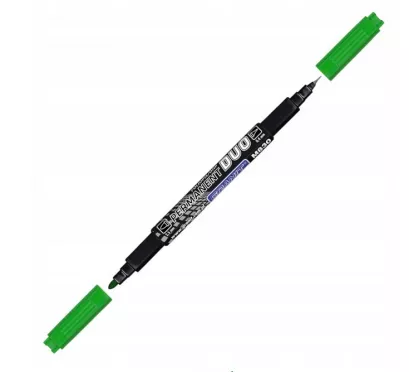Marker Permanentny Zielony Dwustronny Granit Duo - CD / DVD