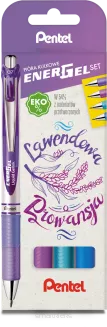 Pióro Kulkowe Zestaw Pentel 0,7 mm Lawendowa Prowansja SmartKleks.pl