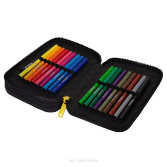 Piórnik Dwukomorowy Z Wyposażeniem Jumper 2 Darker Night SmartKleks.pl