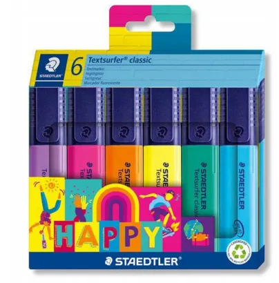Zakreślacz Staedtler Textsurfer zestaw 6 kolorów
