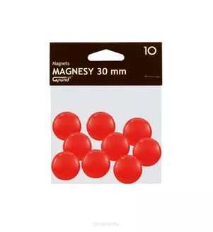 Magnesy 30mm Czerwone 130-1695 10szt  Grand
