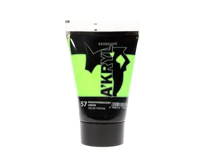 Farba Akrylowa Renesans 100ml 57 Zieleń Fosforyzująca