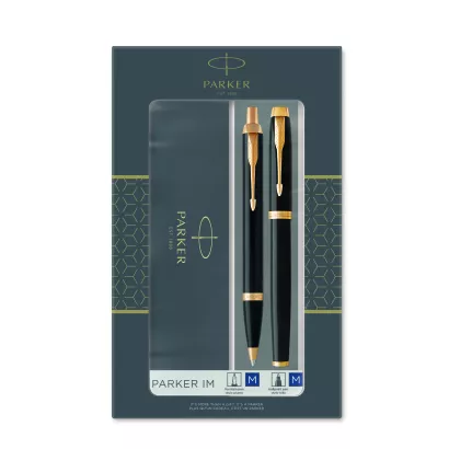 Parker IM Black Lacquer Zestaw Prezentowy DUO GT