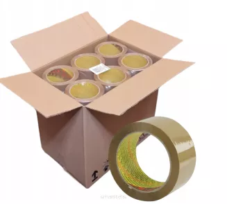 Taśma Pakowa SCOTCH 371 karton 36 rolek 50mm x 66m - brązowa
