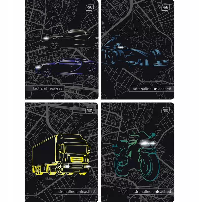 Zeszyt A5 Kolorowa Linia 32 Kartki Cars UV Interdruk smartkleks.pl