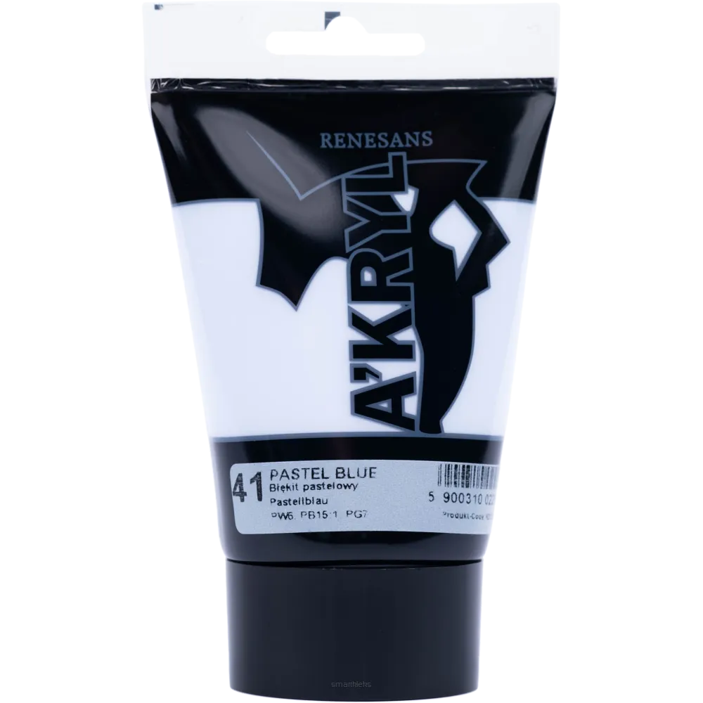 Farba Akrylowa Renesans 100ml 41 Błękit Pastelowy