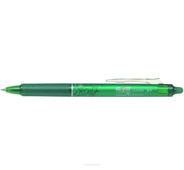 Pióro Kulkowe Ścieralne Automatyczne 0,7mm Zielony Pilot Frixion Clicker
