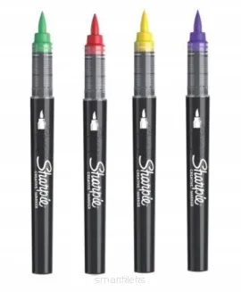 Markery Akrylowe Pędzelkowe Sharpie 5szt + akrylowe serce do zdobienia smartkleks.pl