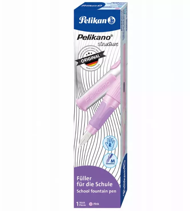 Szkolne Pióro Wieczne na Naboje Praworęczne Pelikano Pink PELIKAN