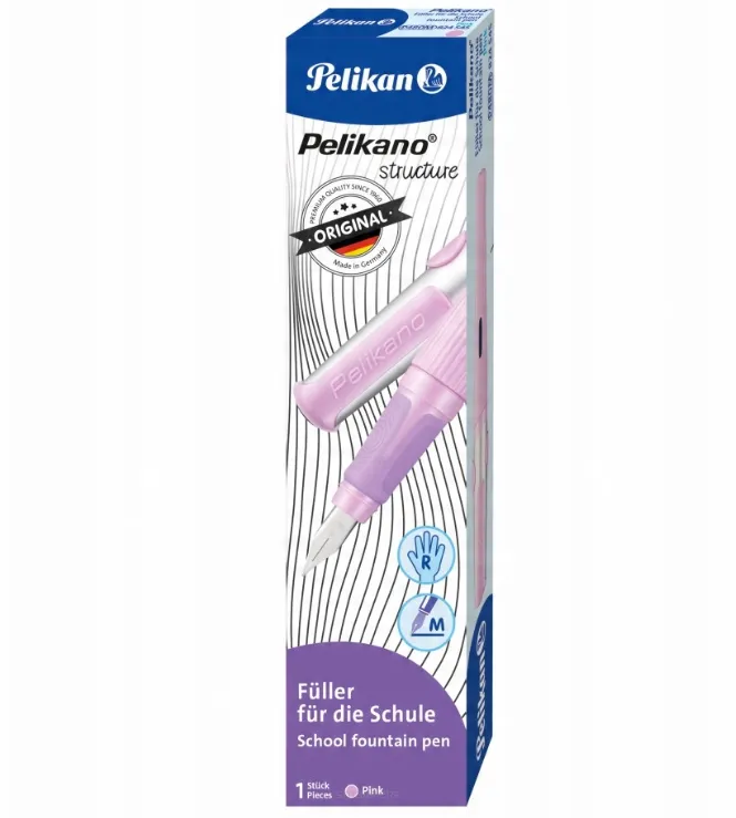 Szkolne Pióro Wieczne na Naboje Praworęczne Pelikano Pink PELIKAN