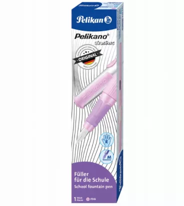 Szkolne Pióro Wieczne na Naboje Praworęczne Pelikano Pink PELIKAN