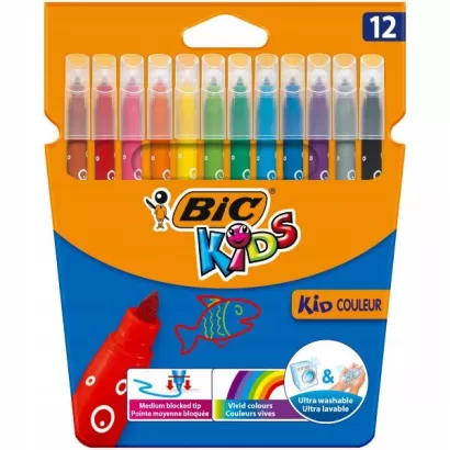 Flamastry Bic Kids Kid Couleur 12 Kolorów