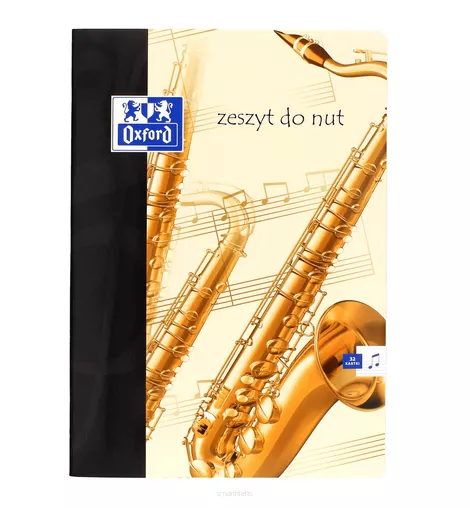 Zeszyt do nut A5/32k. Okładka Laminowana Oxford