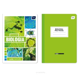 Zeszyt tematyczny A5 Krata 60 kartek 'Biologia' Interdruk