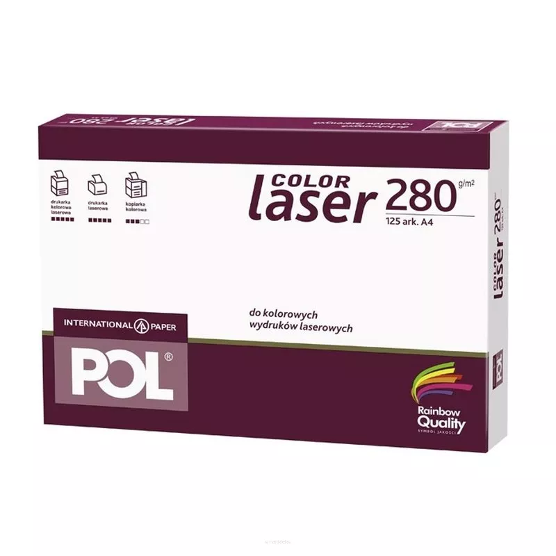Papier ksero POLcolorlaser 280g A4 