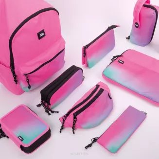 Piórnik Mini Płaski Milan Sunset Różowy SmartKleks.pl