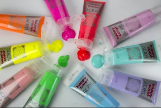 Brokat Akrylowy Opalizujący Happy Collor 60 ml Farba Akrylowa - 3