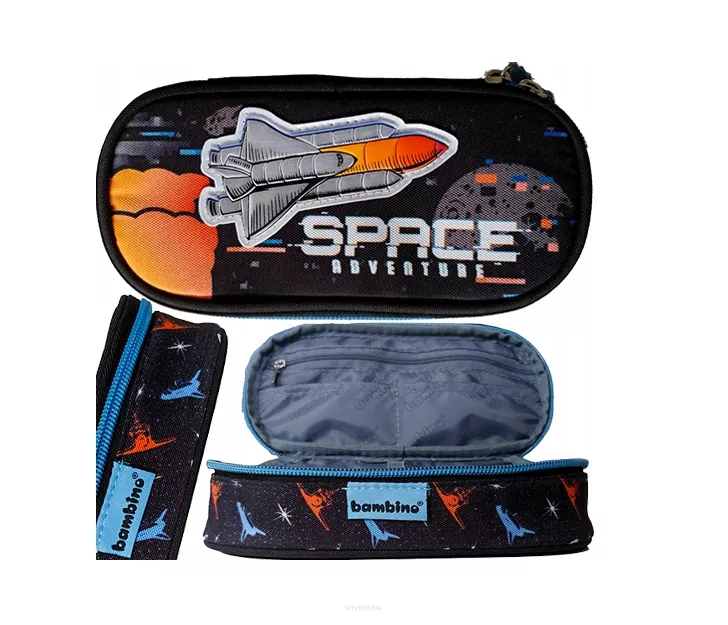 Piórnik Saszetka z Wewnętrzną Klapką Bambino St.Majewski Space smartkleks.pl