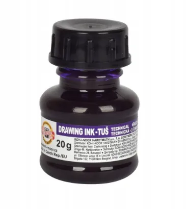 Tusz Kreślarski Fioletowy 20ml KOH-I-NOOR