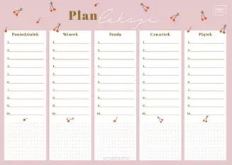 Plan Lekcji A4 Interdruk Girls