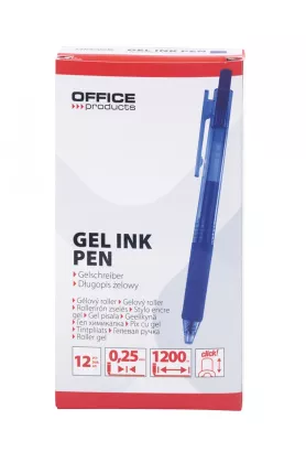 12 x Długopis automatyczny żelowy OFFICE PRODUCTS, niebieski