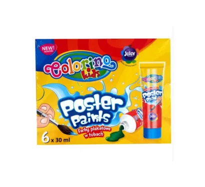 Farby Plakatowe W Tubkach Colorino Kids 6szt.