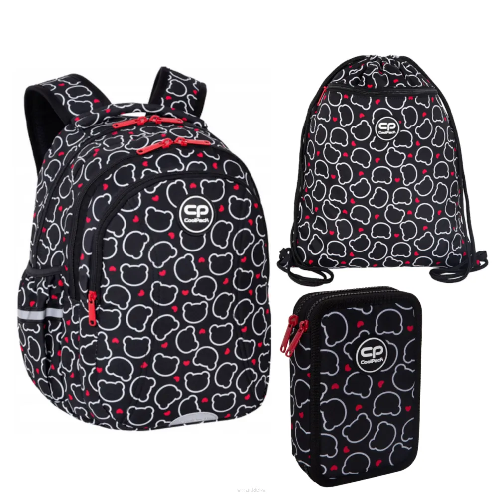 Plecak Szkolny JOY CoolPack Bear z Piórnikiem i Workiem