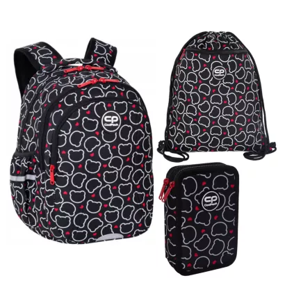 Plecak Szkolny JOY CoolPack Bear z Piórnikiem i Workiem