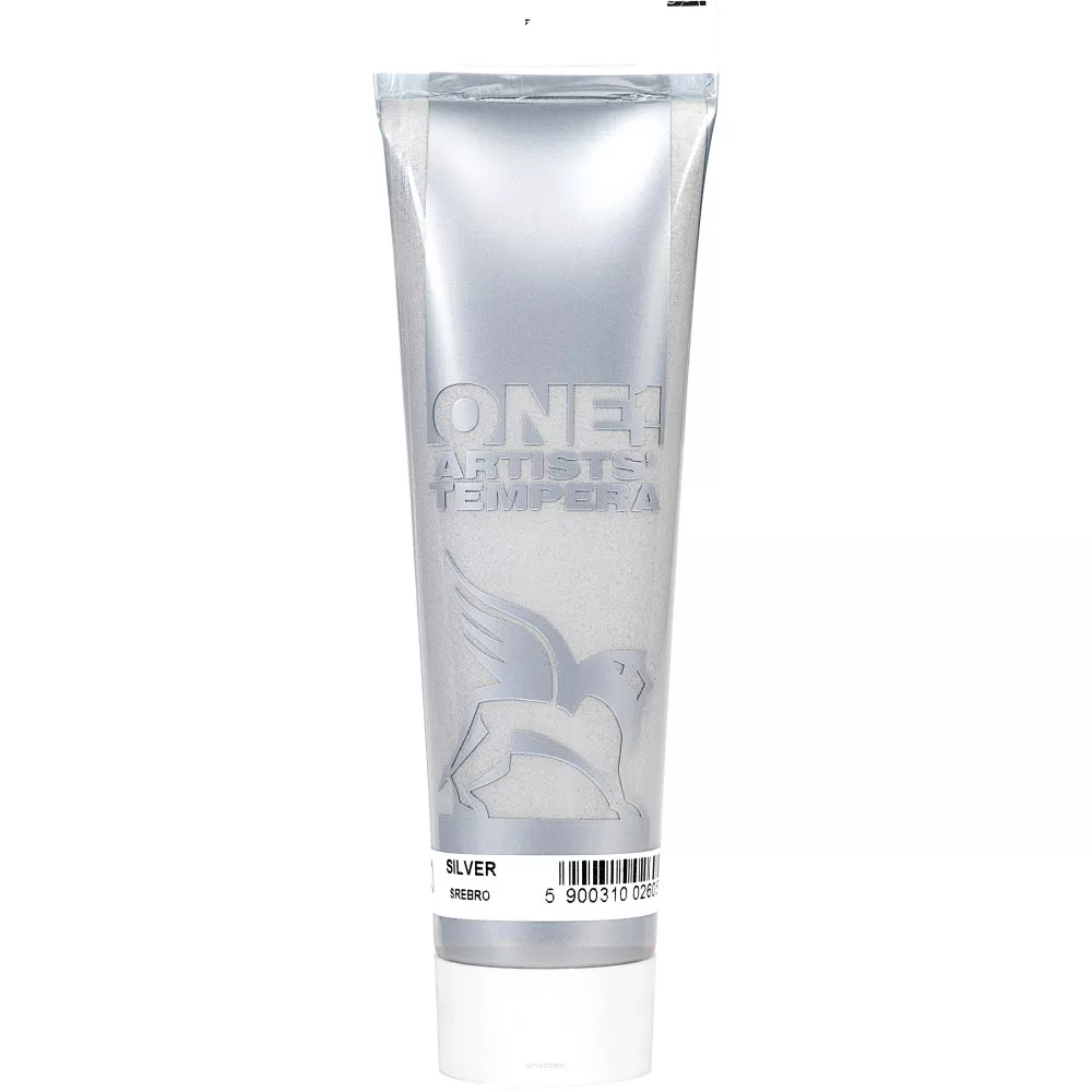 Farba Tempera One Renesans 100ml 23 Srebro