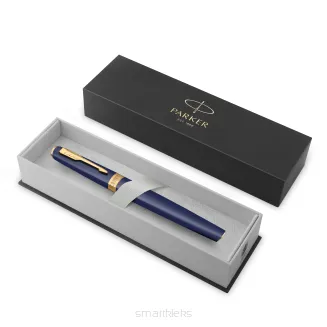 Parker Meridian Pióro wieczne Niebieski lakier ze złotymi wykończeniami Średnia końcówka  2231409