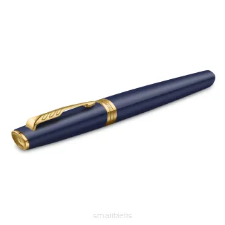 Parker Meridian Pióro wieczne Niebieski lakier ze złotymi wykończeniami Średnia końcówka  2231409
