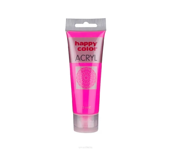 Farba Akrylowa Happy Color 75ml Różowa Fluo 221