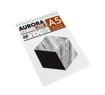 Szkicownik Aurora Mat Spirala A5 120g/m2