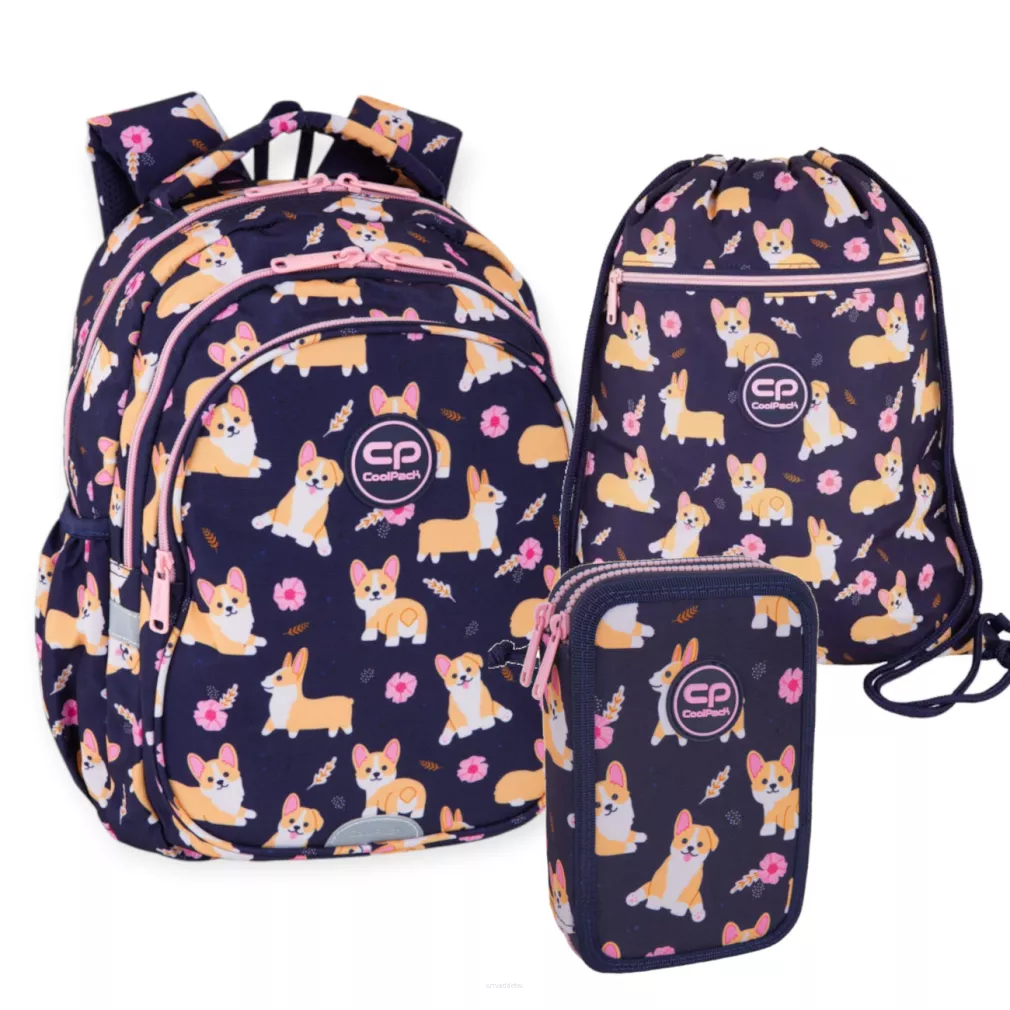 Plecak Młodzieżowy Coolpack Jerry Elisabeth z Piórnikiem i Workiem