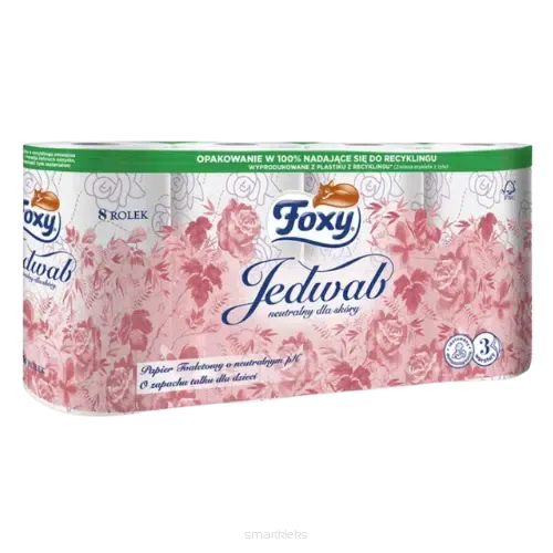 Foxy Papier Toaletowy Jedwabny 8 Rolek