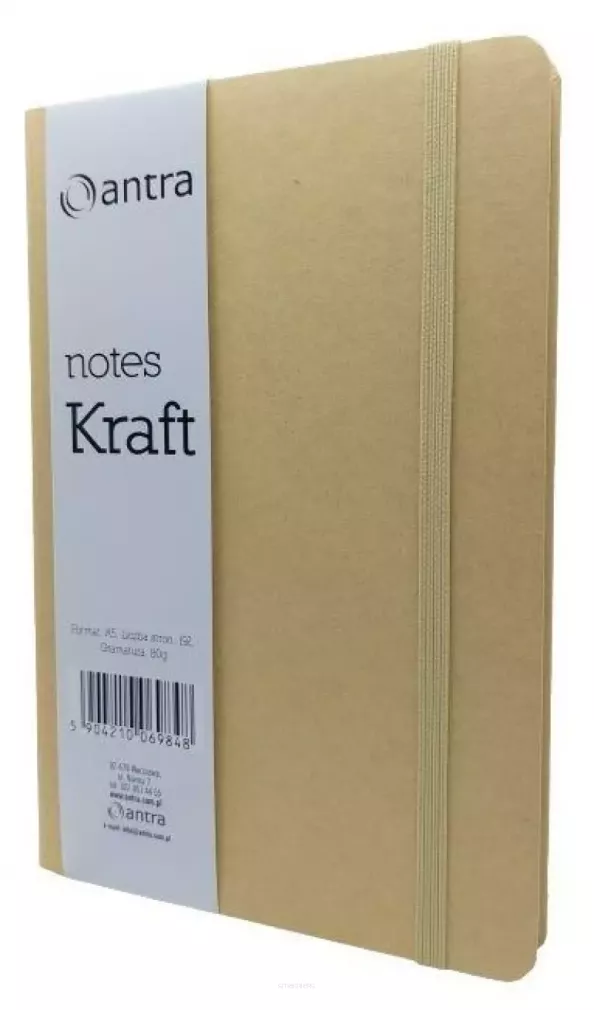 Notes A5 Kratka Kraft Antra  SmartKleks.pl