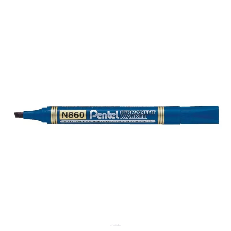 Marker permanentny ścięty Pentel N860 Niebieski
