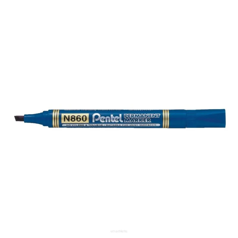 Marker permanentny ścięty Pentel N860 Niebieski