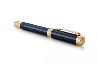 Pióro Wieczne Parker Duofold Prestige Blue Chevron GT F - 2