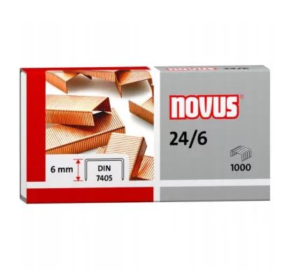 Zszywki Miedziane Novus 24/6 smartkleks.pl
